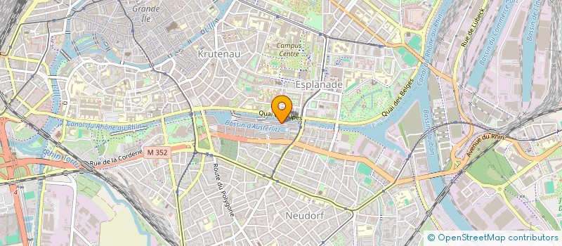 localisation de l'entreprise SCI BROADWAY  STRASBOURG