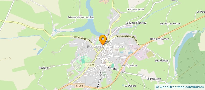 localisation de l'entreprise SCI BROC  BOURBON-L ARCHAMBAULT