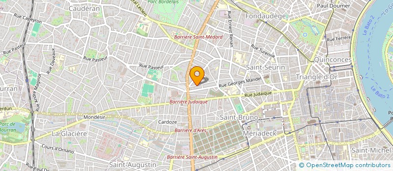 localisation de l'entreprise SCI BROCAS  BORDEAUX