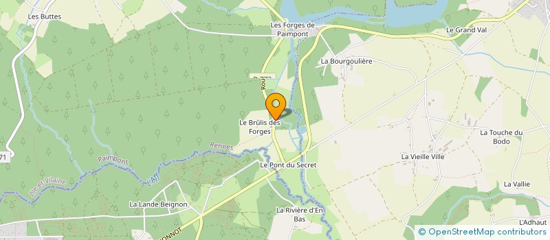 localisation de l'entreprise SCI BROCELIANDE  PAIMPONT