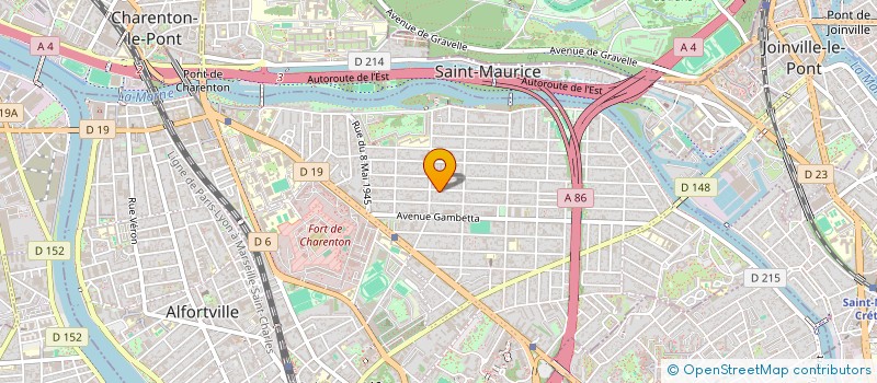 localisation de l'entreprise SCI BROCELIANDE MARINE à MAISONS-ALFORT