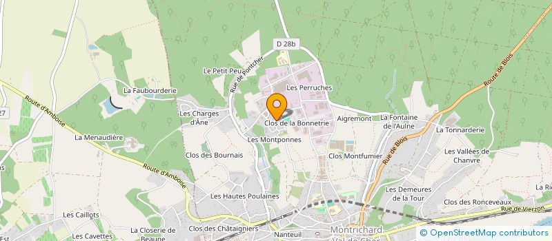 localisation de l'entreprise SCI BROCHERIOUX  PONTLEVOY