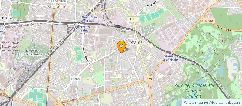 localisation de l'entreprise SCI BROCHET  STAINS