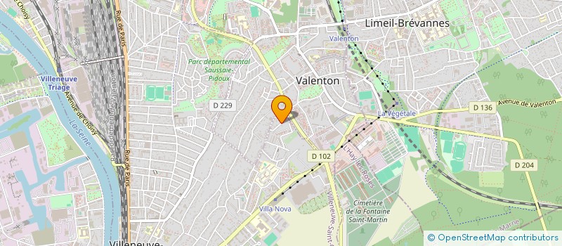 localisation de l'entreprise SCI BROCHET  VILLENEUVE-SAINT-GEORGES