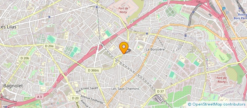 localisation de l'entreprise SCI BRODEC à MONTREUIL