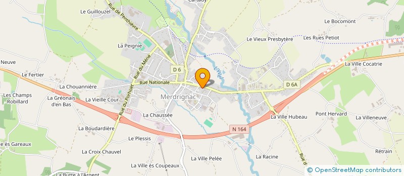 localisation de l'entreprise SCI BROGALL  MERDRIGNAC