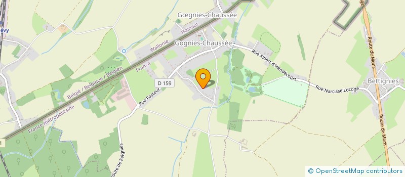 localisation de l'entreprise SCI BROGNIEZ-CLERC  GOGNIES-CHAUSSEE