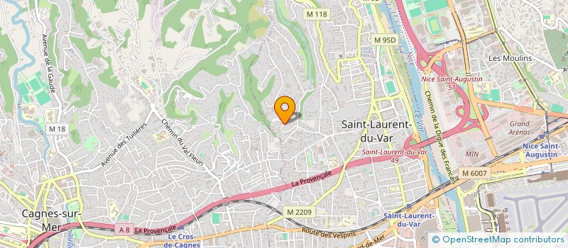 localisation de l'entreprise SCI BROLIBE à SAINT-LAURENT-DU-VAR