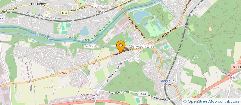 localisation de l'entreprise SCI BROMBERG  MERY-SUR-OISE