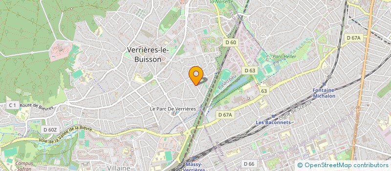 localisation de l'entreprise SCI BROMEO à VERRIERES-LE-BUISSON