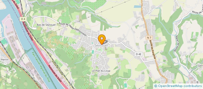 localisation de l'entreprise SCI BRON EDISON  SEYSSUEL