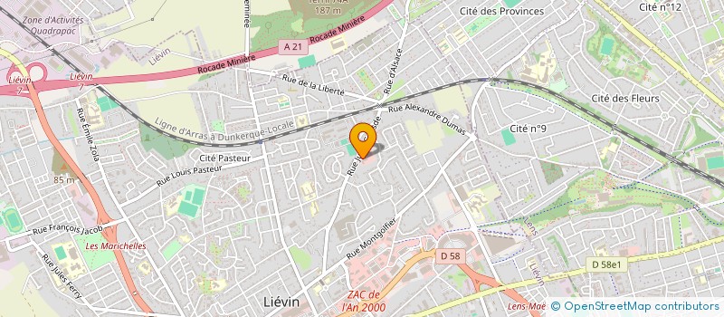 localisation de l'entreprise SCI BRONSART IMMOBILIER  LIEVIN