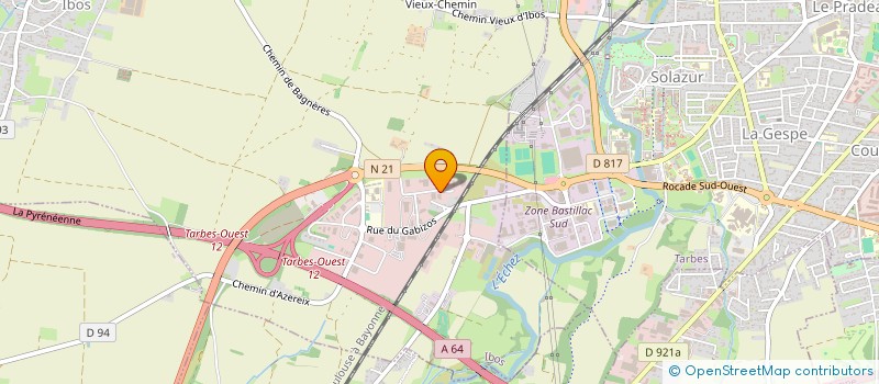 localisation de l'entreprise SCI BRONTES  IBOS