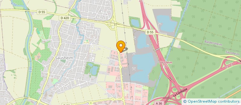 localisation de l'entreprise SCI BRONZITE  SAUSHEIM