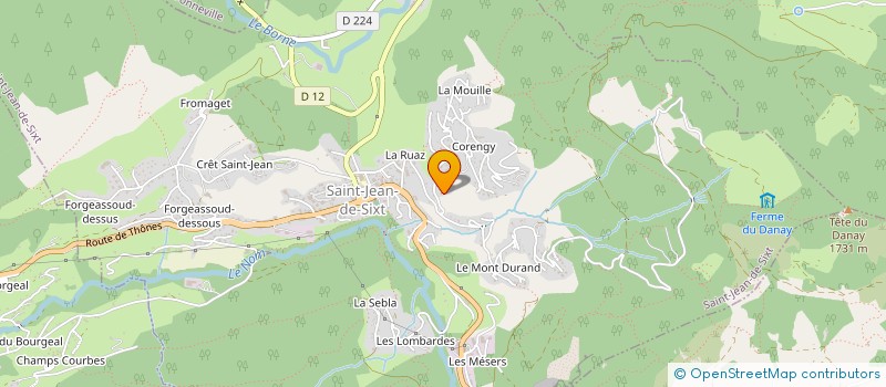 localisation de l'entreprise SCI BROOKLYN  SAINT-JEAN-DE-SIXT