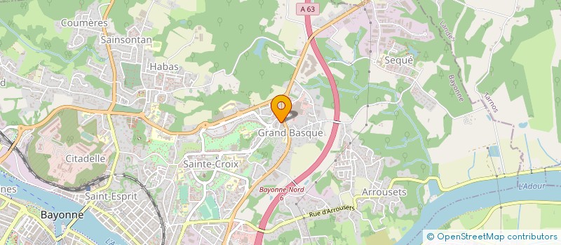 localisation de l'entreprise SCI BROQUEDIS ET FILS  BAYONNE