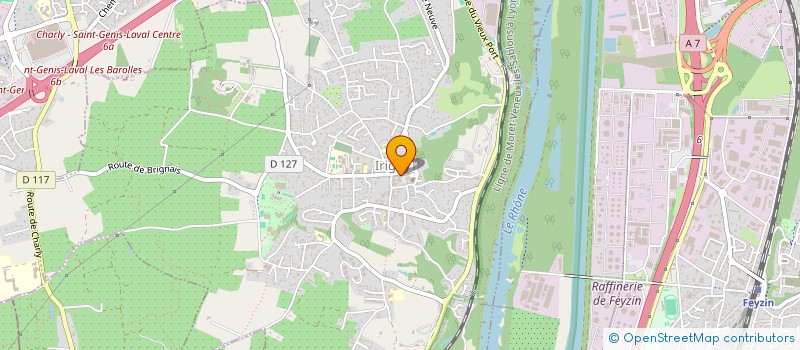 localisation de l'entreprise SCI BROSSARD ET LHUILLIER  IRIGNY