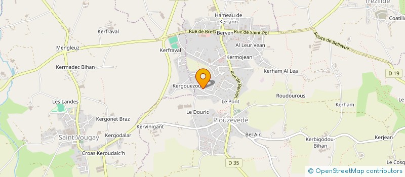 localisation de l'entreprise SCI BROSSIER  PLOUZEVEDE
