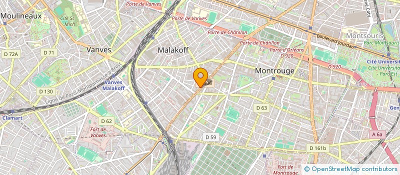 localisation de l'entreprise SCI BROSSO  MALAKOFF