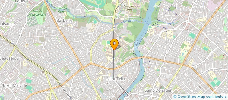 localisation de l'entreprise SCI BROSSOLLET MINART à NANTES