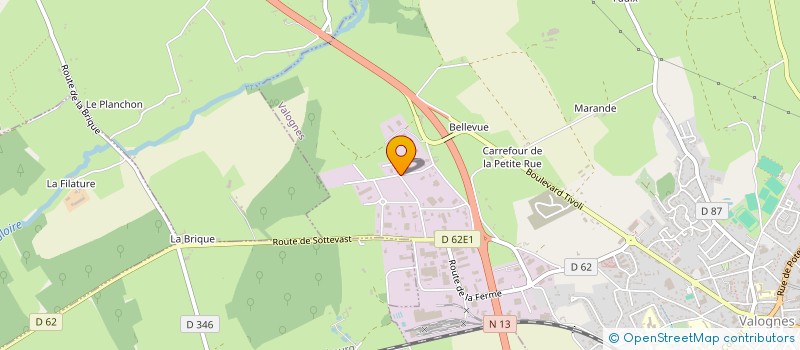 localisation de l'entreprise SCI BROTEK  VALOGNES