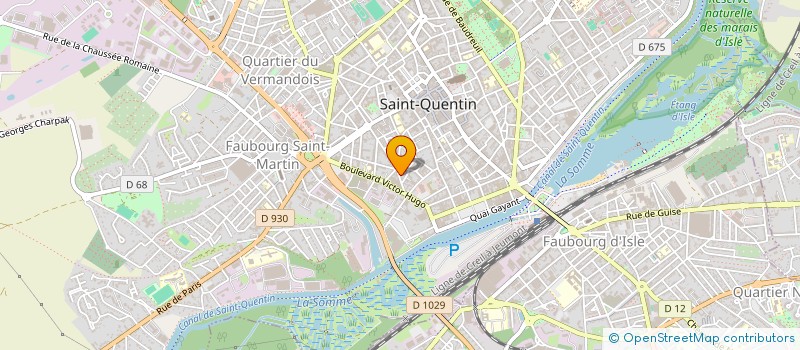 localisation de l'entreprise SCI BROTHER à SAINT-QUENTIN