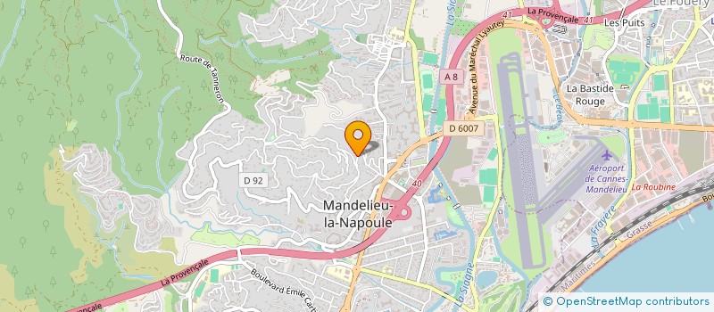 localisation de l'entreprise SCI BROTHERS  MANDELIEU-LA-NAPOULE