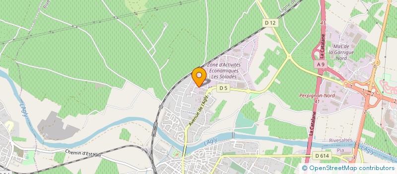 localisation de l'entreprise SCI BROTHERS  RIVESALTES