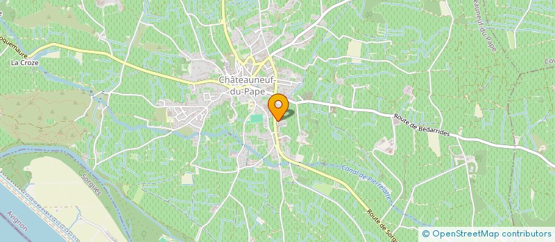 localisation de l'entreprise SCI BROTTE VIGNOBLES  CHATEAUNEUF-DU-PAPE