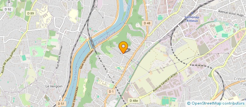 localisation de l'entreprise SCI BROTTEAUX 18  CALUIRE-ET-CUIRE