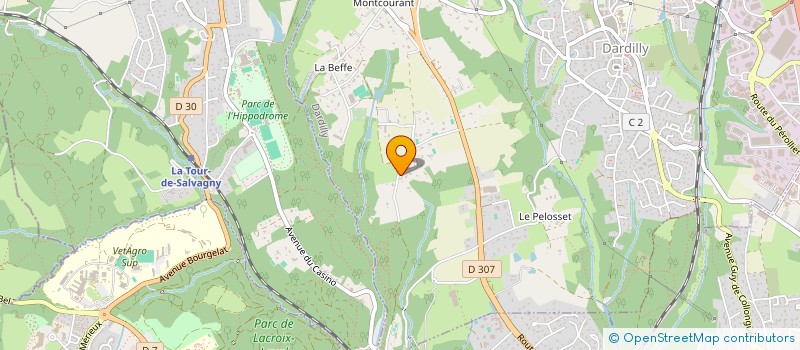 localisation de l'entreprise SCI BROTTEAUX  DARDILLY