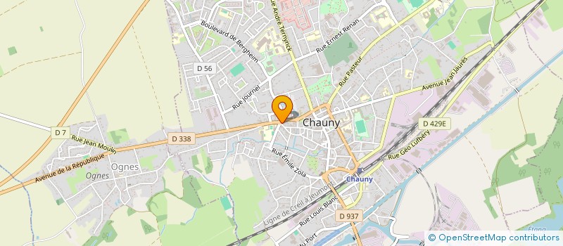 localisation de l'entreprise SCI BROUAGE PARIS à CHAUNY