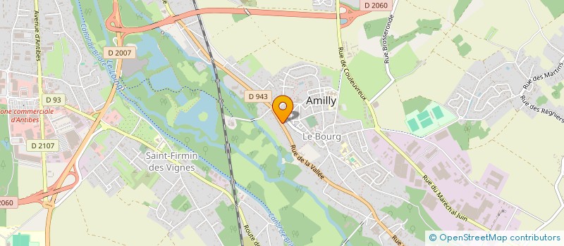 localisation de l'entreprise SCI BROUCK à AMILLY