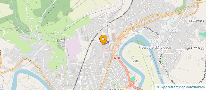 localisation de l'entreprise SCI BROUCOUNIES à ALBI