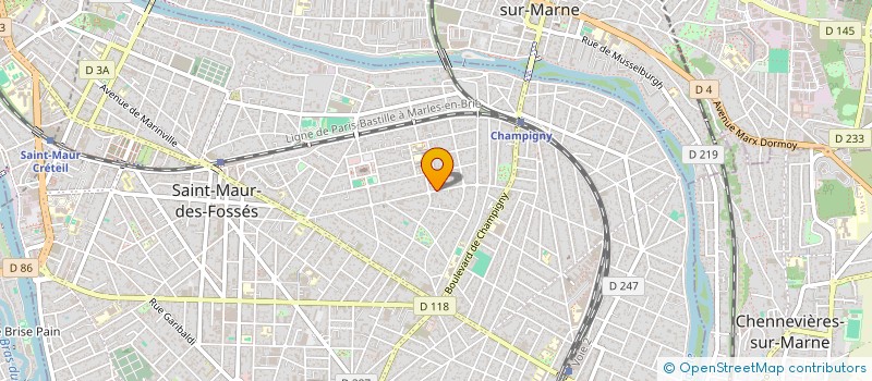 localisation de l'entreprise SCI BROUGINET  SAINT-MAUR-DES-FOSSES