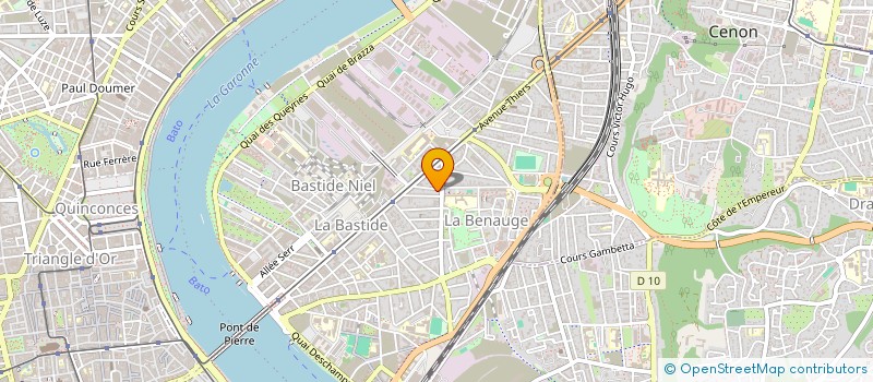 localisation de l'entreprise SCI BROUQUE  BORDEAUX