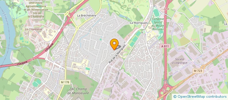 localisation de l'entreprise SCI BROUSSAIS  CARQUEFOU