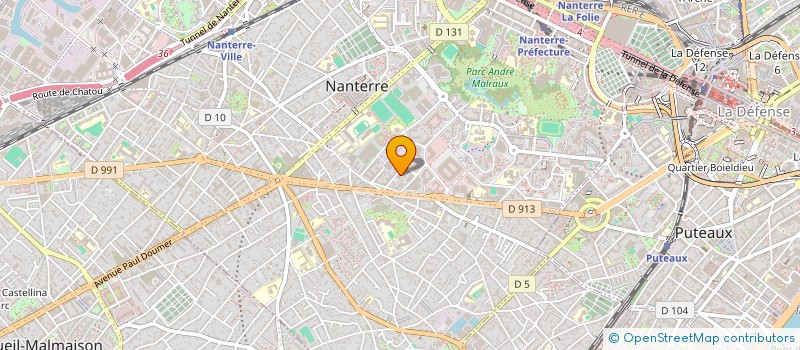 localisation de l'entreprise SCI BROUSSAIS  NANTERRE