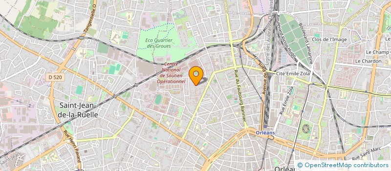 localisation de l'entreprise SCI BROUSSAUD PORCHE PROPERTIES  ORLEANS