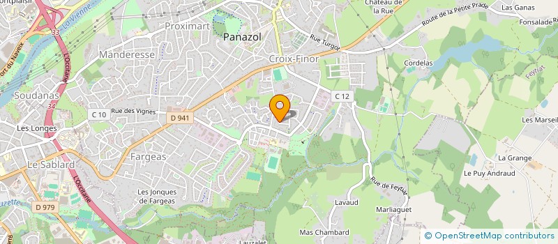 localisation de l'entreprise SCI BROUSSAUD-VALADAS à PANAZOL