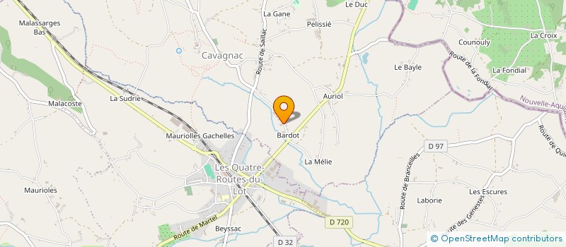 localisation de l'entreprise SCI BROUSSE CAVAGNAC  CAVAGNAC