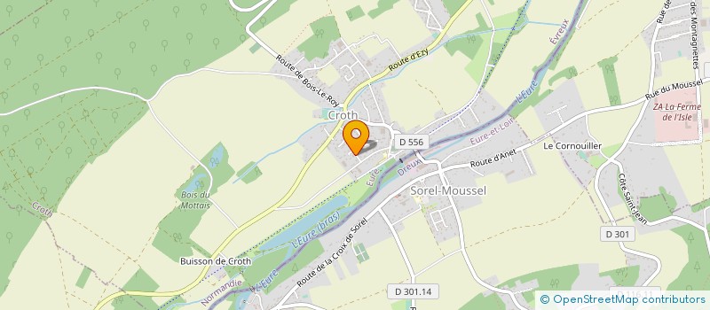 localisation de l'entreprise SCI BROUTIN PIERRE  CROTH