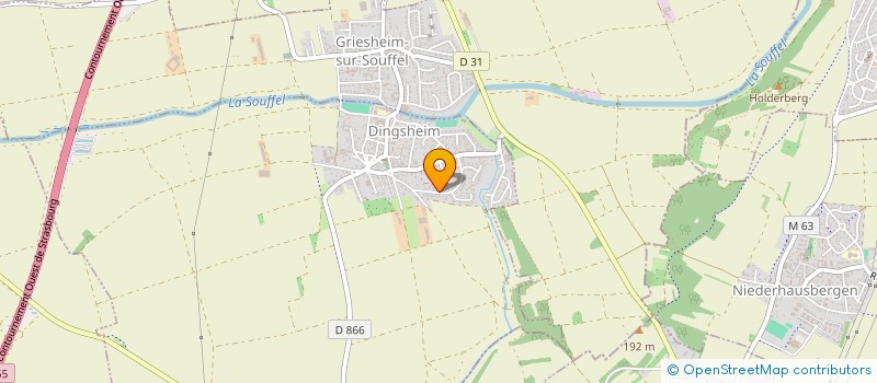 localisation de l'entreprise SCI BROZERS  DINGSHEIM