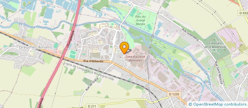 localisation de l'entreprise SCI BRP à AMIENS