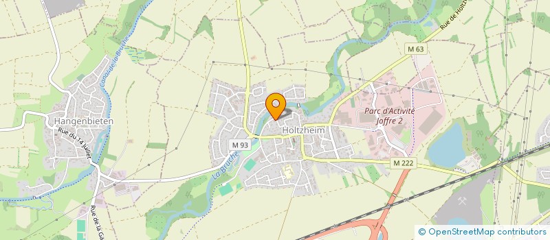 localisation de l'entreprise SCI BRSH  HOLTZHEIM