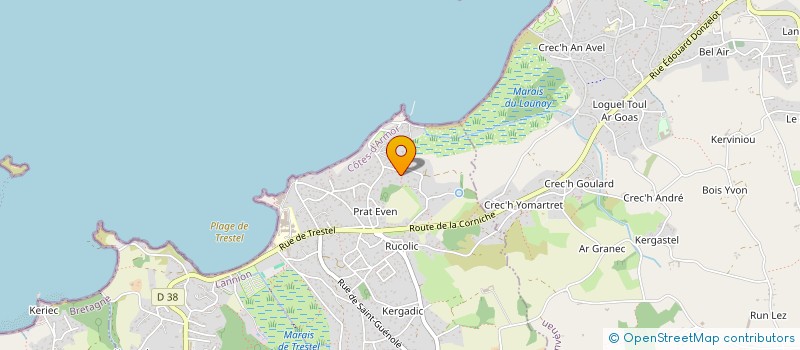 localisation de l'entreprise SCI BRTS  TREVOU-TREGUIGNEC