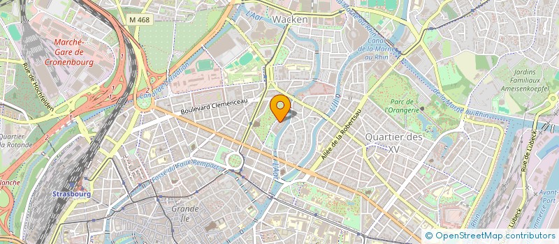 localisation de l'entreprise SCI BRU  STRASBOURG