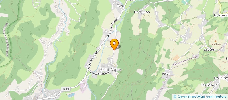 localisation de l'entreprise SCI BRUBO  SAINT-AUPRE