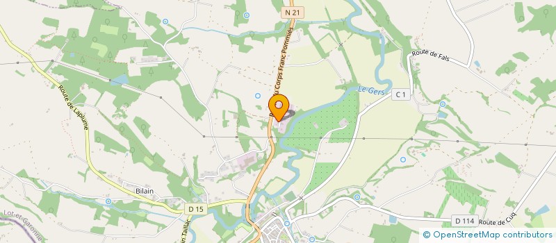 localisation de l'entreprise SCI BRUCCIO  ASTAFFORT