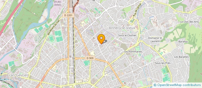 localisation de l'entreprise SCI BRUCE à ANNECY